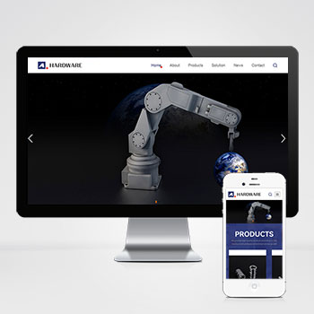 (自適應手機端)響應式PHP英文外貿網站建設案例 五金機械設備外貿網站制作案例