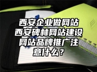 西安企業(yè)做網(wǎng)站西安碑林網(wǎng)站建設(shè)網(wǎng)站品牌推廣注意什么？