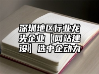深圳地區行業龍頭企業【網站建設】選中企動力