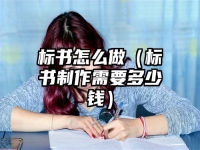 標(biāo)書怎么做（標(biāo)書制作需要多少錢）